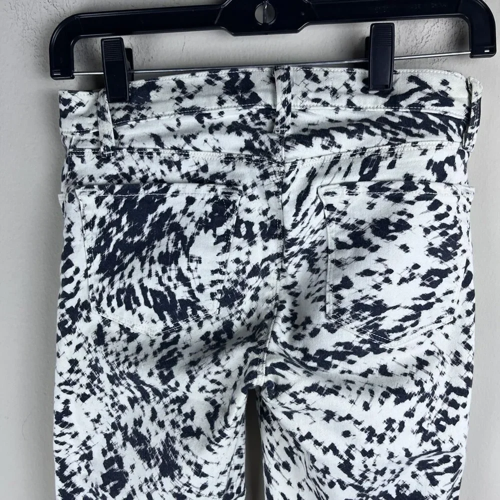 J Brand Women's Size 25 Super Skinny Labyrinth Print Pants